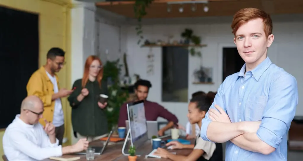 A team at work in a modern Irish office